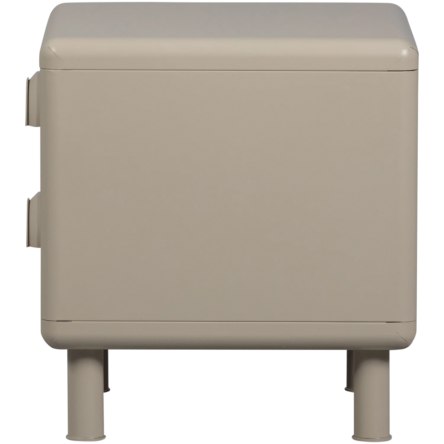 Rune ladekast/nachtkastje 2 lades metaal zand