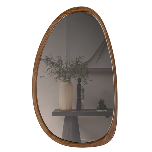 Leif spiegel hout naturel 64x38cm