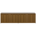 Level tv-meubel metaal honinggeel 44x160cm