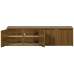 Level tv-meubel metaal honinggeel 44x160cm