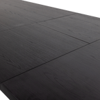 Arros eettafel uitschuifbaar 180-220x90 cm mdf zwart