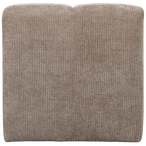 Mojo eetbankje 84cm met rugleuning ribstof donkerzand