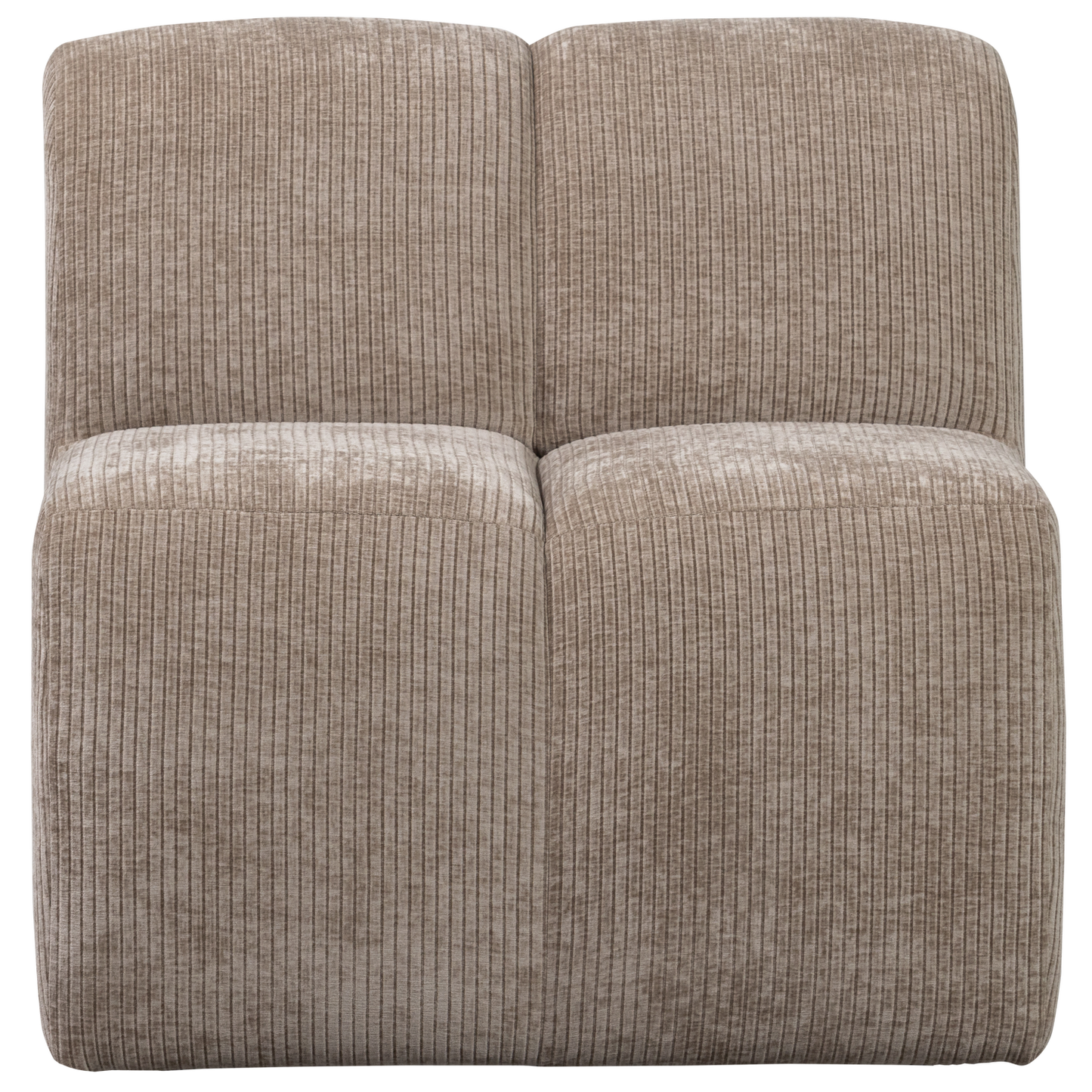 Mojo eetbankje 84cm met rugleuning ribstof donkerzand