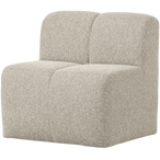 Mojo eetbankje 84 cm met rugleuning bouclé beige melange