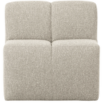 Mojo eetbankje 84 cm met rugleuning bouclé beige melange