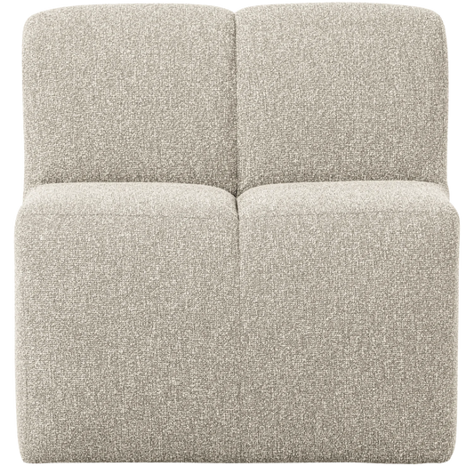 Mojo eetbankje 84 cm met rugleuning bouclé beige melange