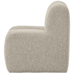 Mojo eetbankje 84 cm met rugleuning bouclé beige melange