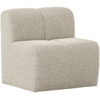 Mojo eetbankje 84 cm met rugleuning bouclé beige melange