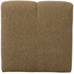 Mojo eetbankje 84cm met rugleuning bouclé geel/bruin melange