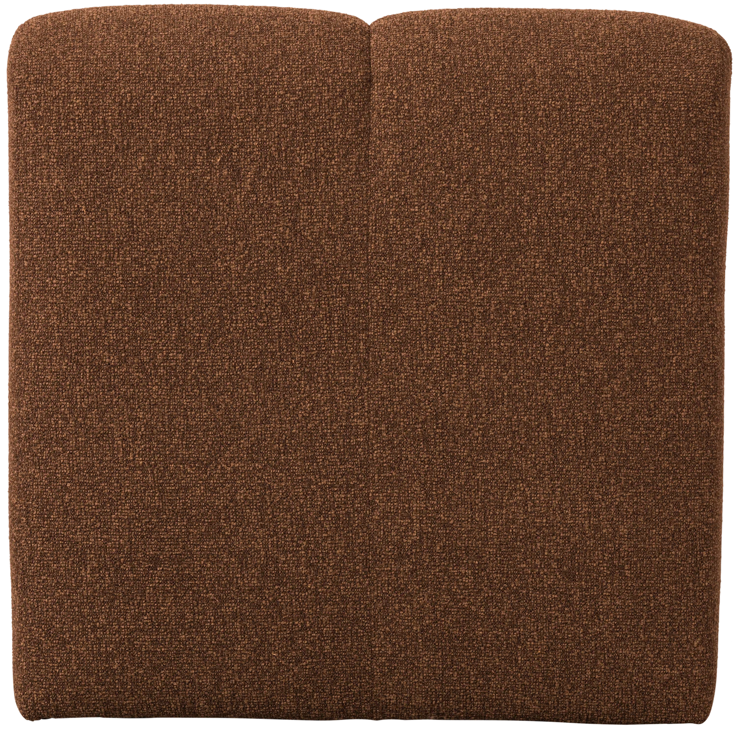 Mojo eetbankje 84cm met rugleuning bouclé roestbruin melange