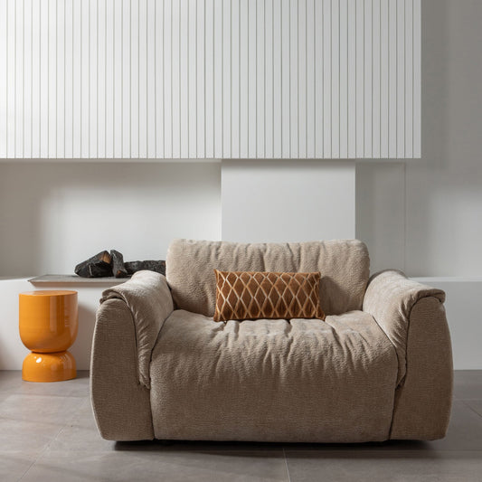 Baggy loveseat 3d chenille zand