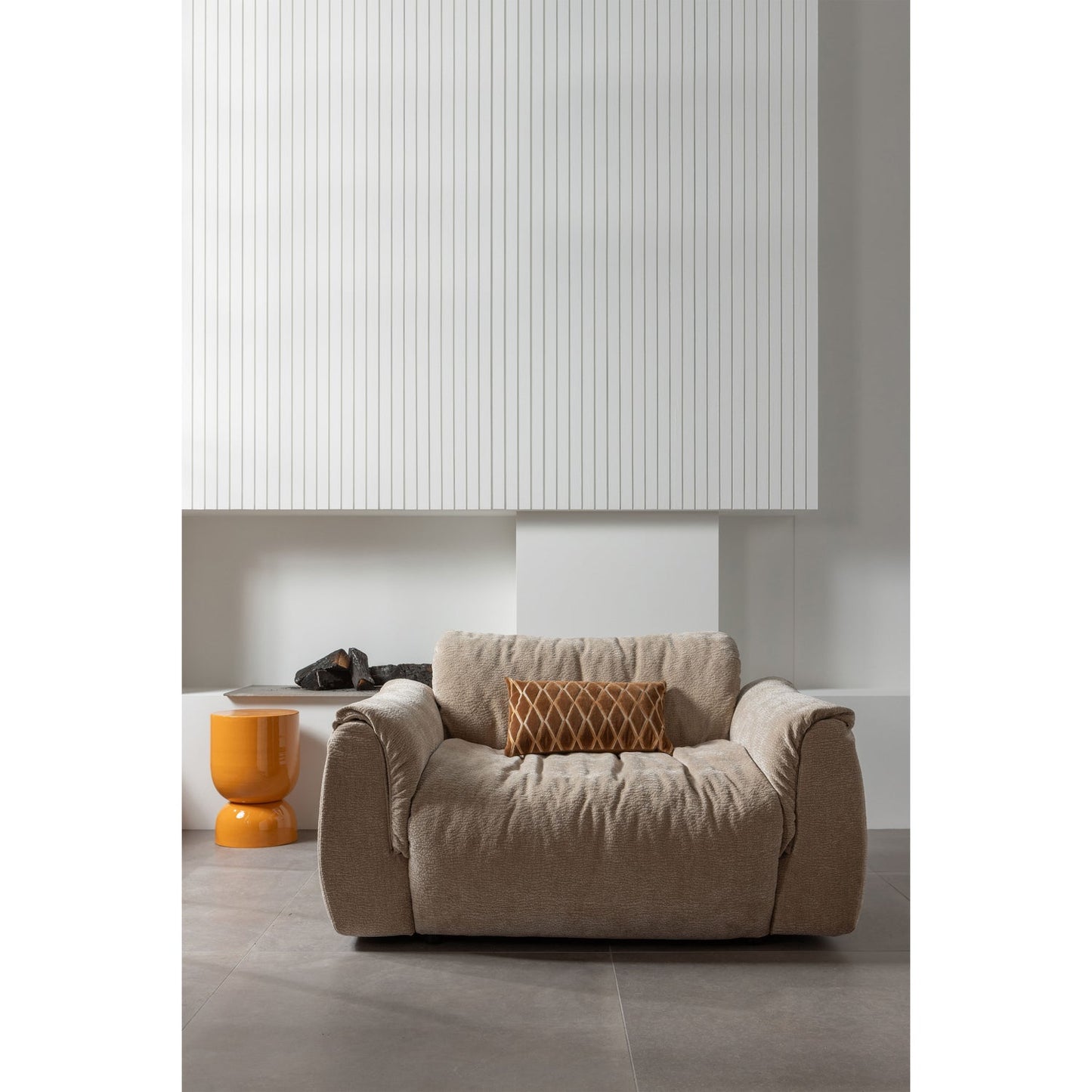 Baggy loveseat 3d chenille zand