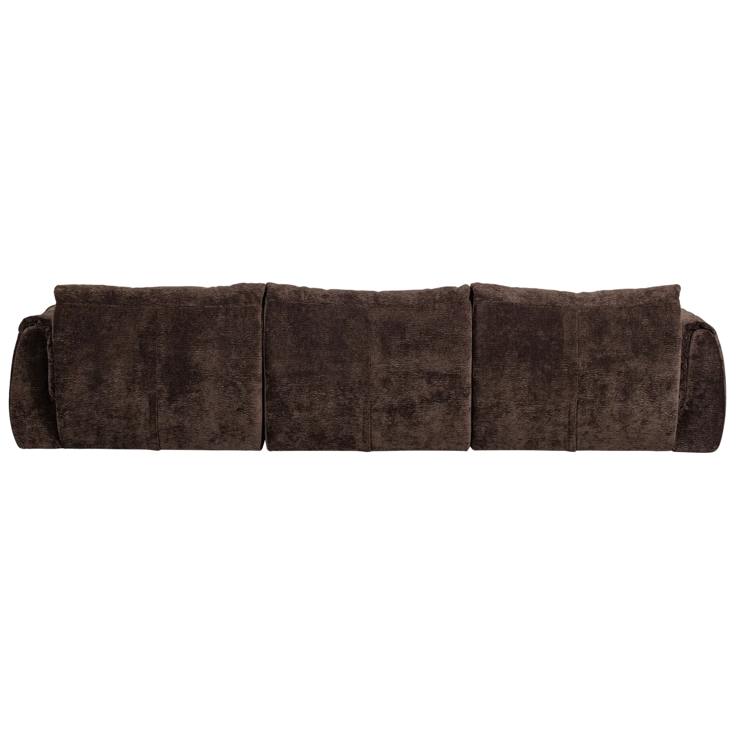 Baggy 3-zits bank 3d chenille donkerbruin