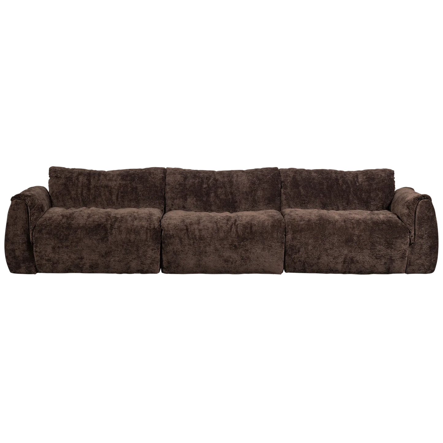 Baggy 3-zits bank 3d chenille donkerbruin