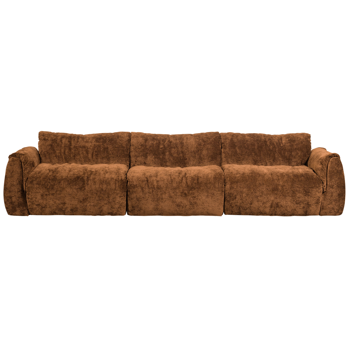 Baggy 3-zits bank 3d chenille middenbruin