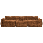 Baggy 3-zits bank 3d chenille middenbruin