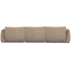 Baggy 3-zits bank 3d chenille zand