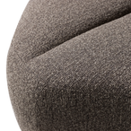 Mojo eetbankje hoek met rugleuning bouclé bruin melange