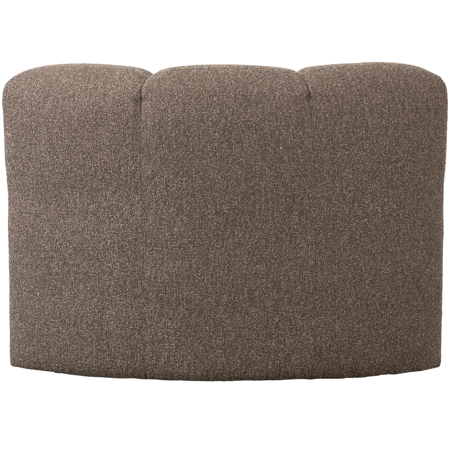 Mojo eetbankje hoek met rugleuning bouclé bruin melange