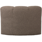 Mojo eetbankje hoek met rugleuning bouclé bruin melange