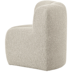 Mojo eetbankje hoek met rugleuning bouclé beige melange