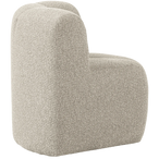 Mojo eetbankje hoek met rugleuning bouclé beige melange