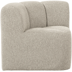 Mojo eetbankje hoek met rugleuning bouclé beige melange