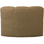 Mojo eetbankje hoek met rugleuning bouclé geel/bruin melange