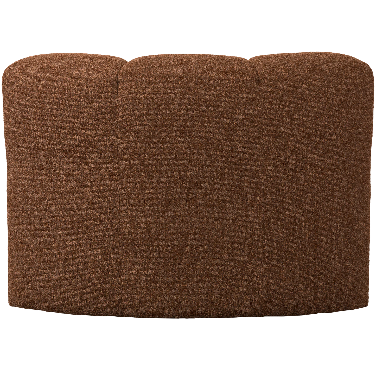 Mojo eetbankje hoek met rugleuning bouclé roestbruin melange