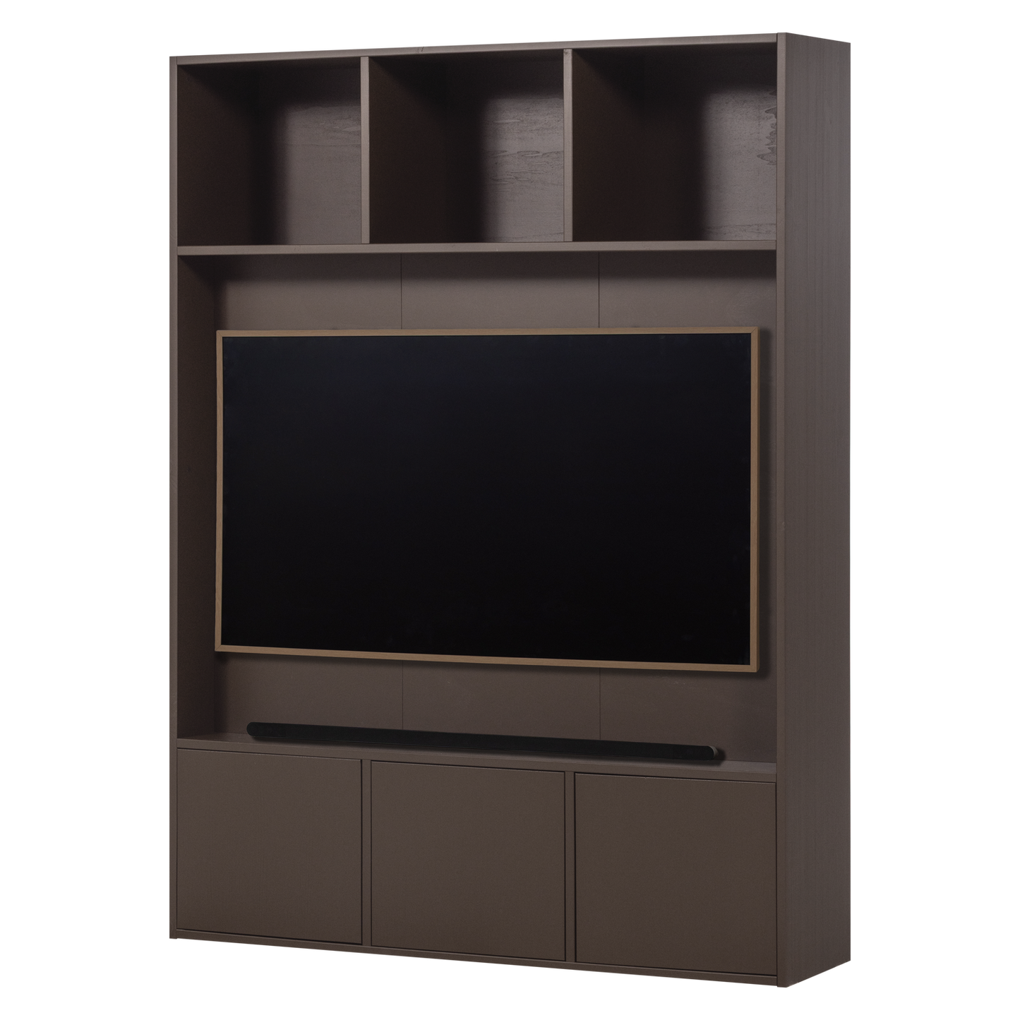 Meggy tv opbergkast 160 cm grenen middenbruin [fsc]
