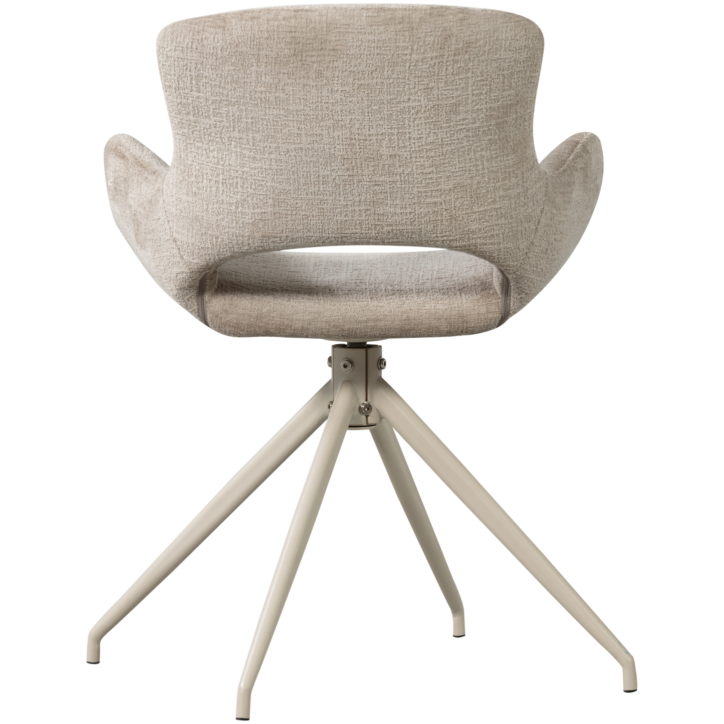 Eliva eetkamerstoel structure velvet zand - set van 2