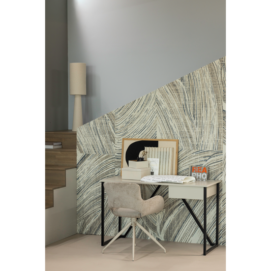 Eliva eetkamerstoel structure velvet zand - set van 2