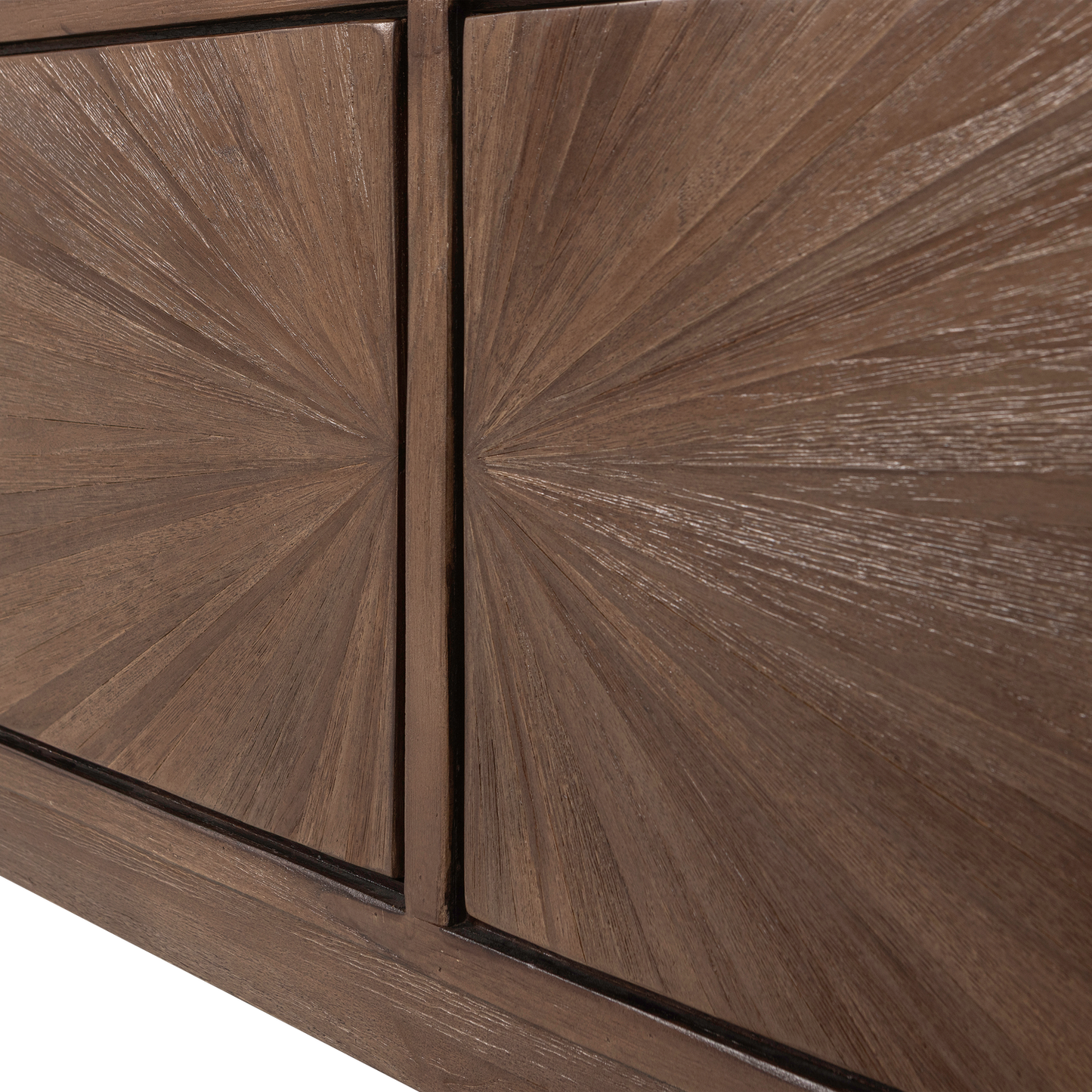 Sun tv meubel met open vak recycled teak bruin