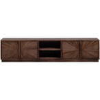 Sun tv meubel met open vak recycled teak bruin