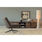 Sun tv meubel met open vak recycled teak bruin