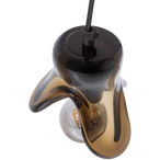 Elle hanglamp klein glas bruin