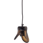 Elle hanglamp klein glas bruin