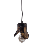 Elle hanglamp klein glas bruin