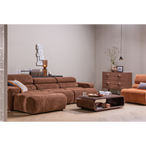 Elle hanglamp klein glas bruin