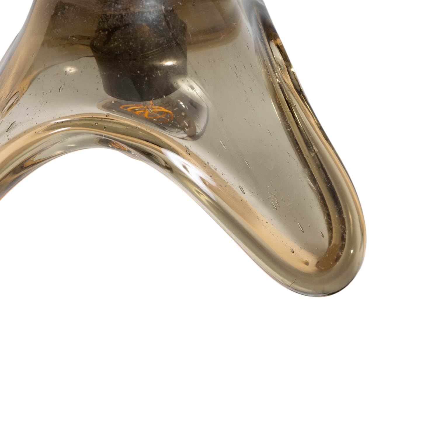 Elle hanglamp groot glas groen