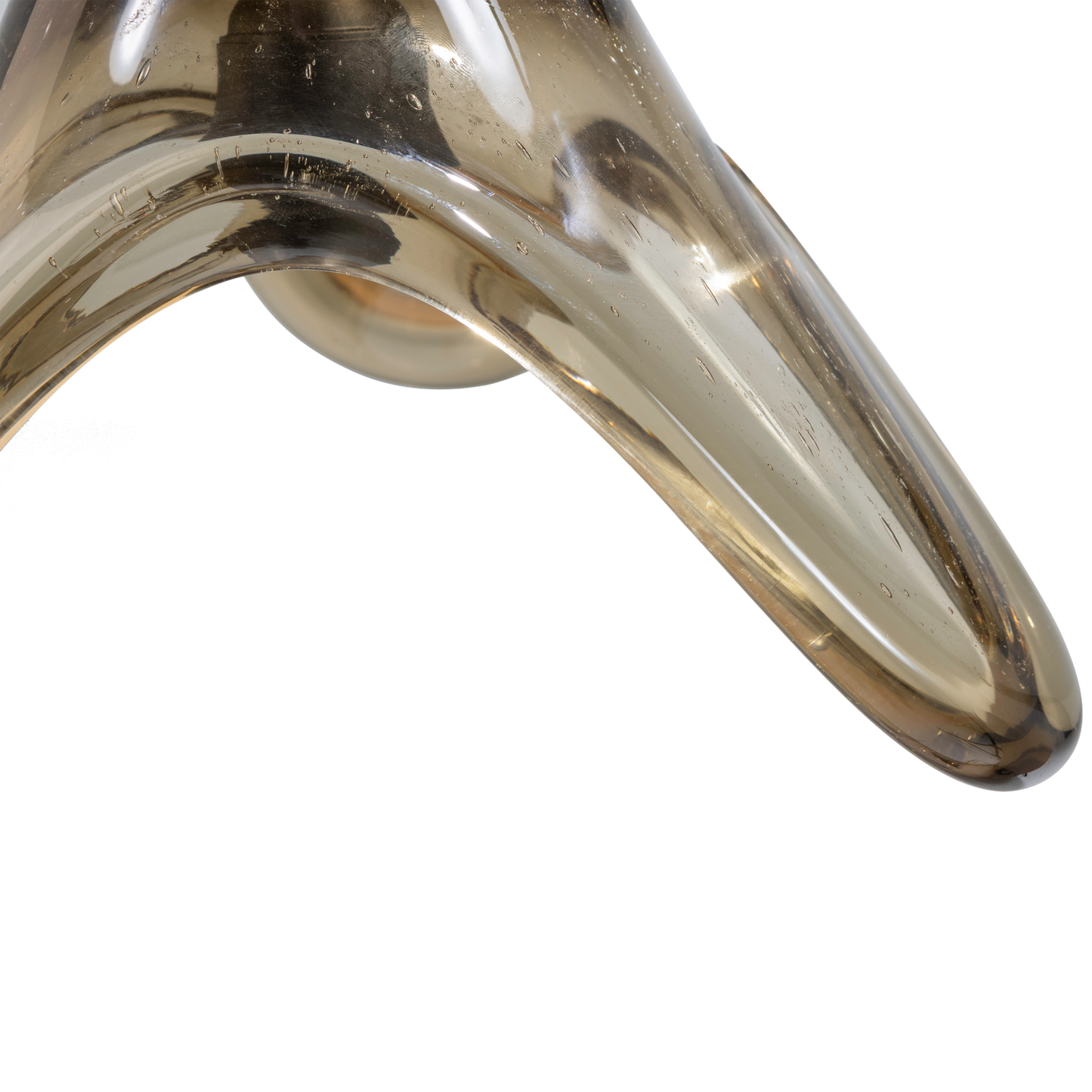 Elle hanglamp groot glas groen