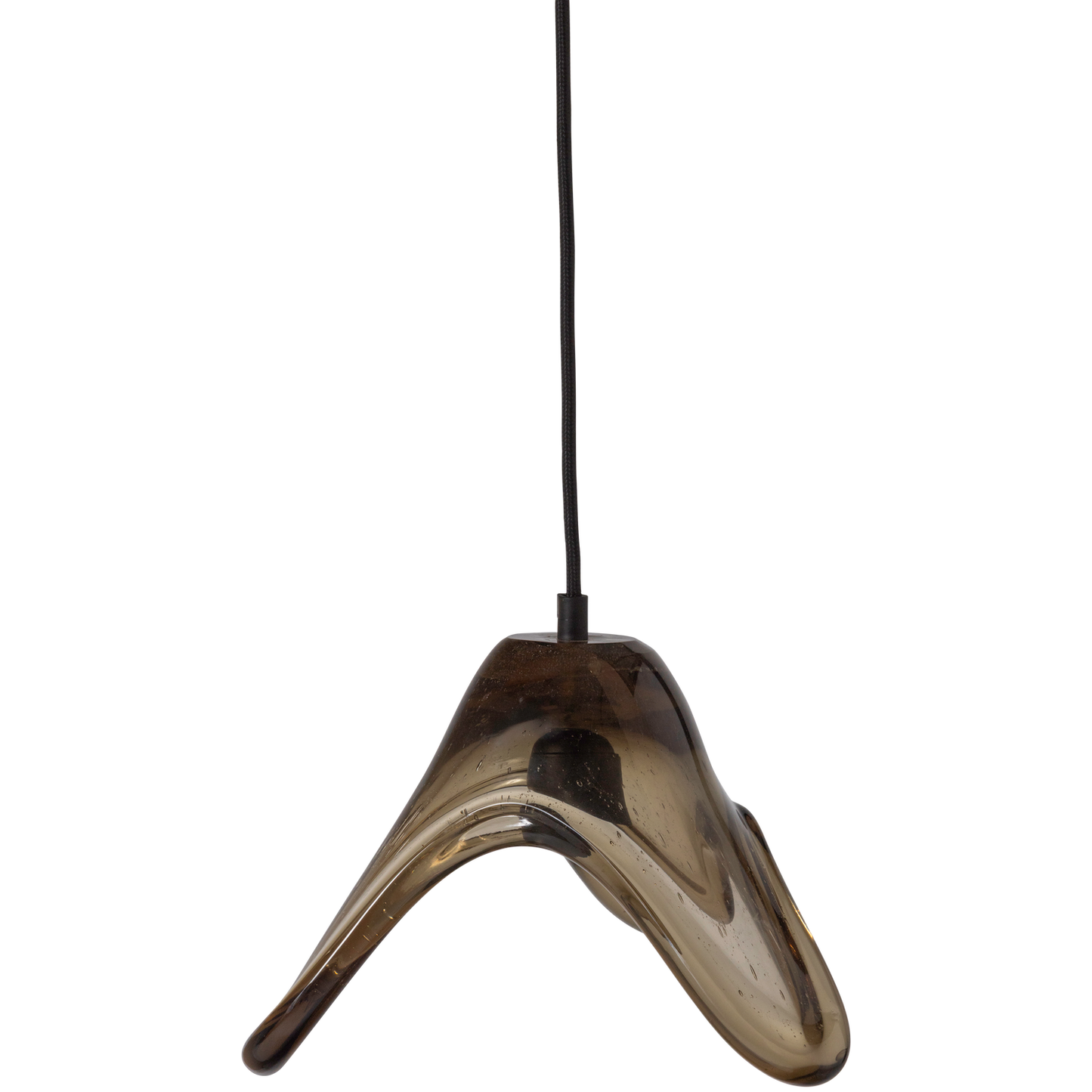 Elle hanglamp groot glas groen