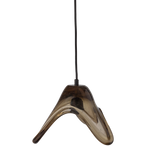 Elle hanglamp groot glas groen