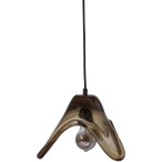 Elle hanglamp groot glas groen