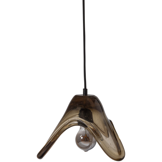 Elle hanglamp groot glas groen