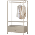 Ferris open kledingkast 100 cm metaal zand