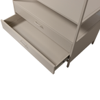 Ferris open kledingkast 100 cm metaal zand