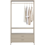 Ferris open kledingkast 100 cm metaal zand