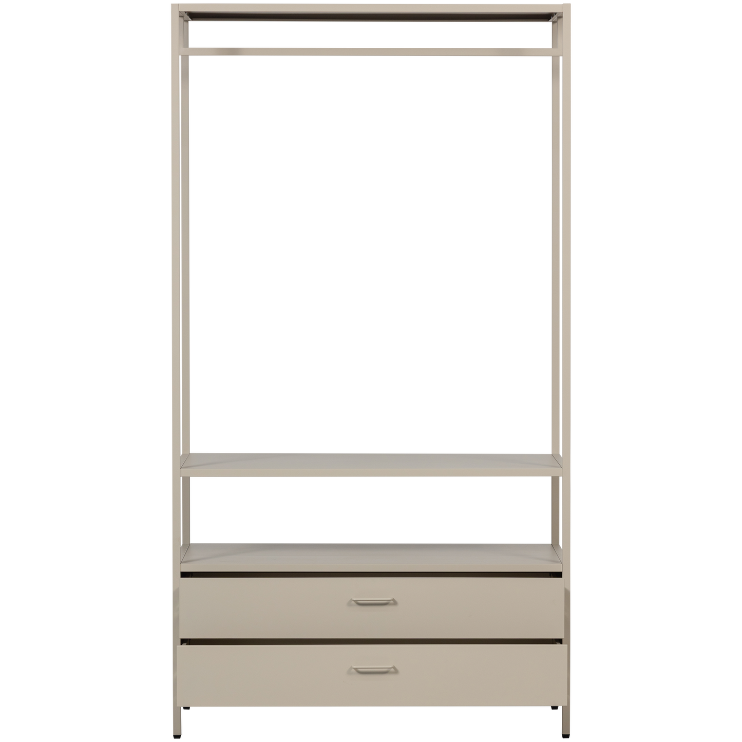 Ferris open kledingkast 100 cm metaal zand