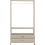 Ferris open kledingkast 100 cm metaal zand